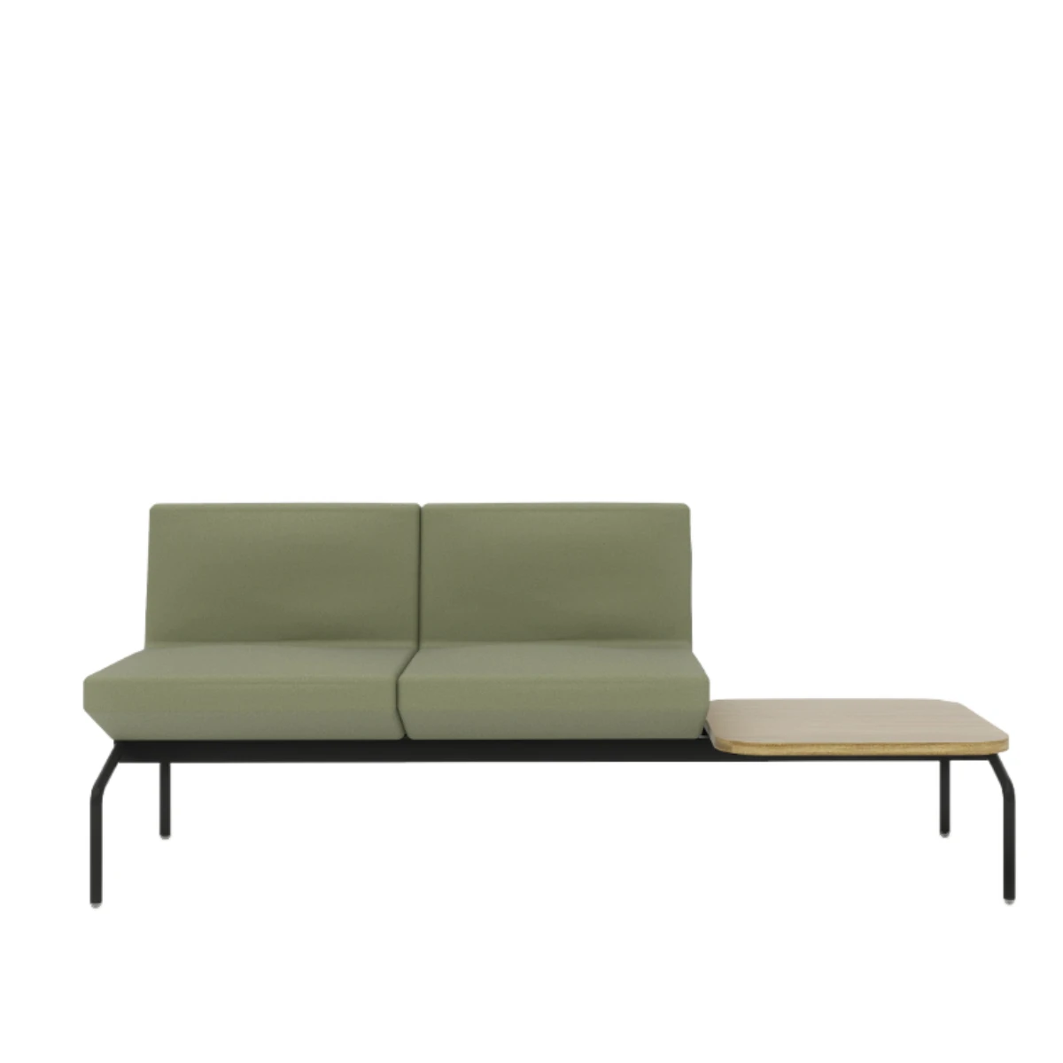 Sofá 2 lugares com mesa lateral
